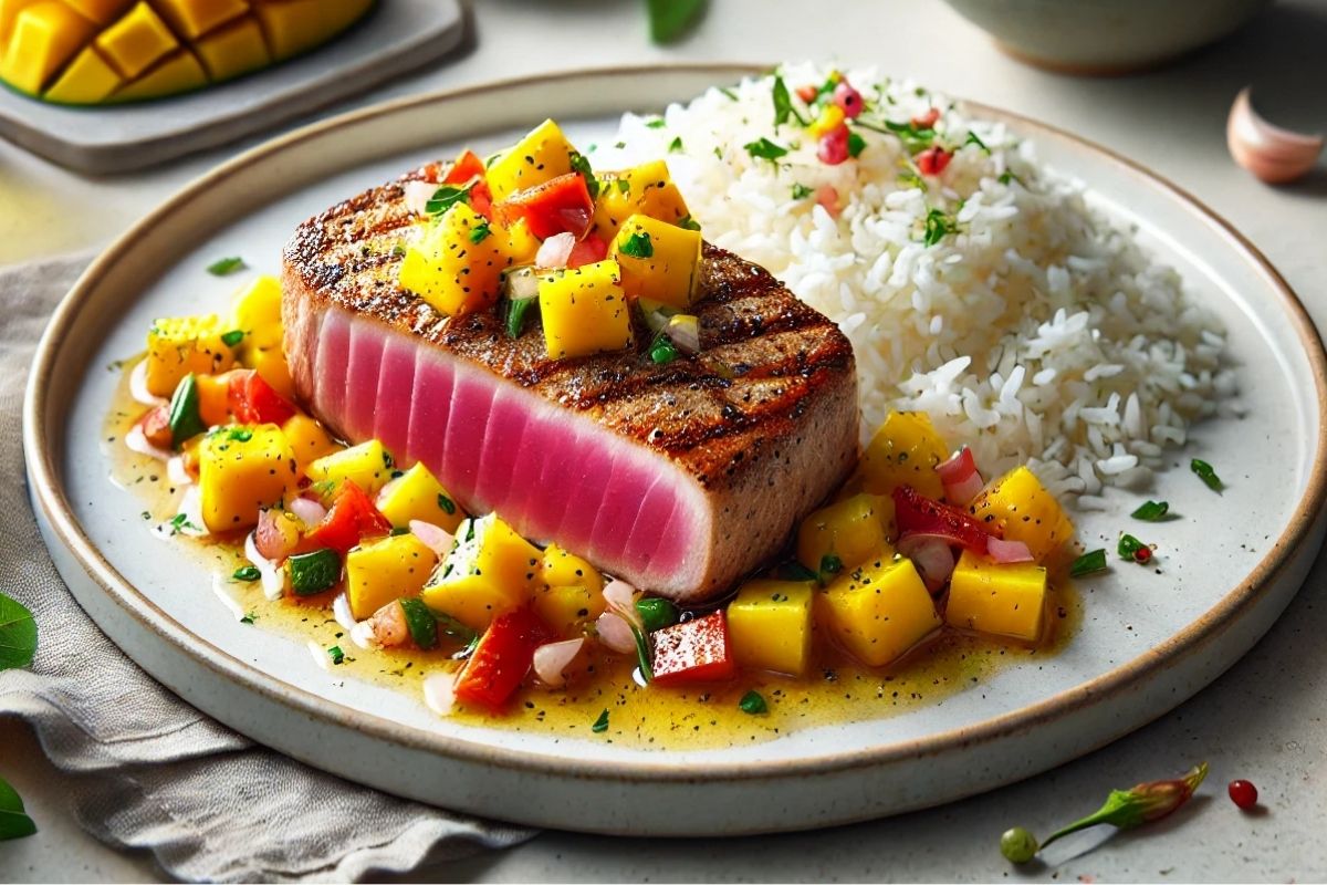 Thunfischsteak mit Mangosalsa