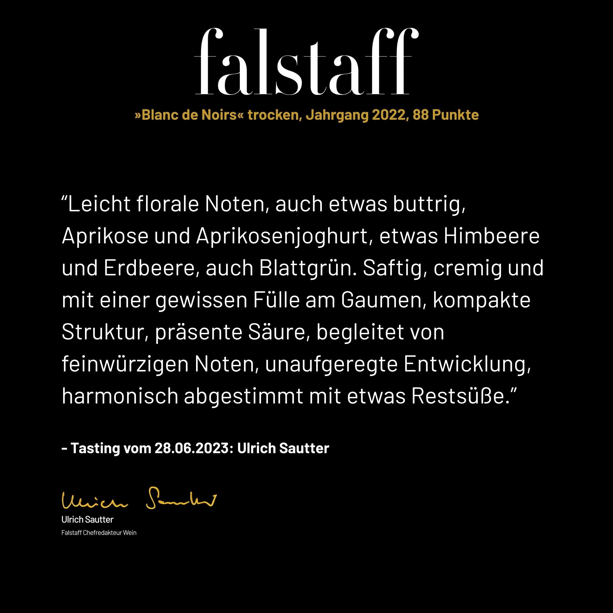 Blanc de Noirs trocken Verkostungsnotizen - Weingut Ernst