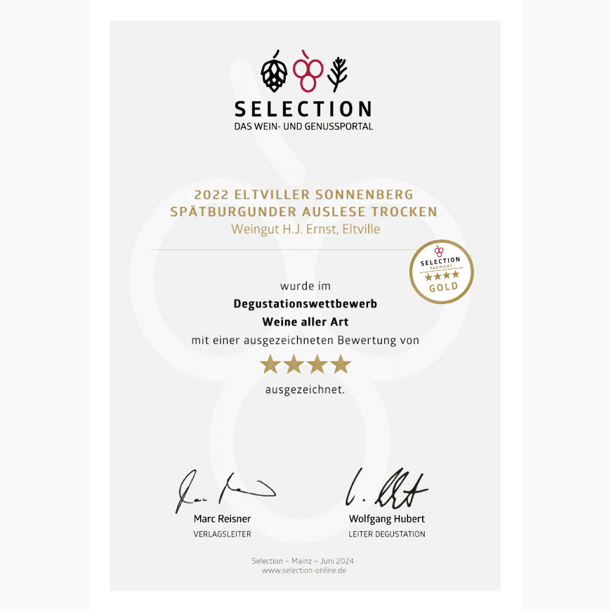 Sonnenberg Spätburgunder Auslese