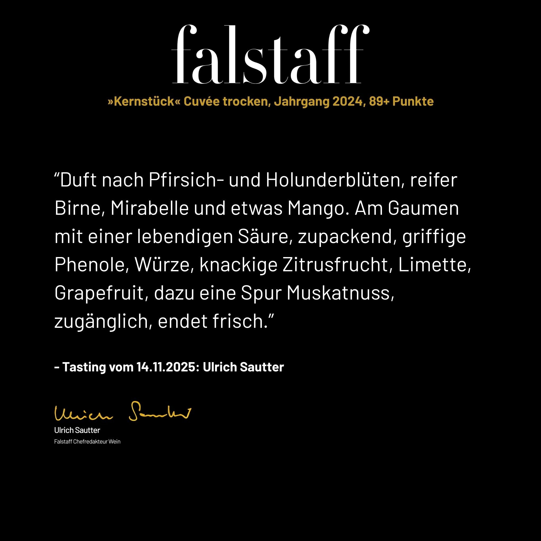 Cuvée Wein trocken Verkostungsnotizen - Weingut Ernst