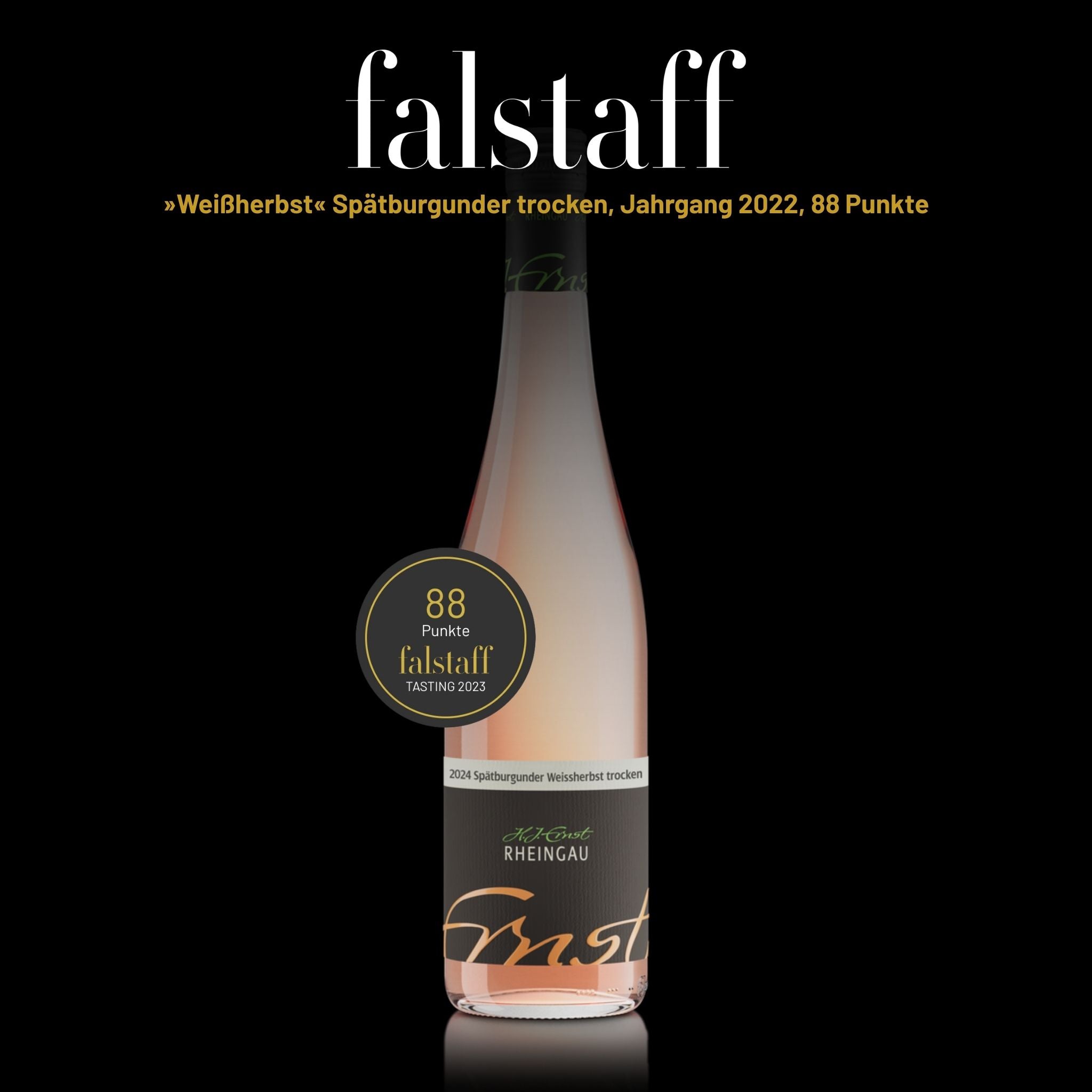 Spätburgunder Weißherbst trocken Falstaff Auszeichnung - Weingut Ernst