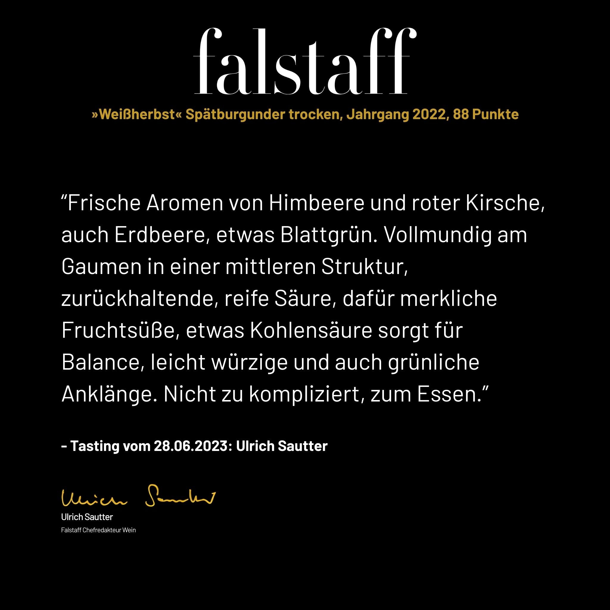 Spätburgunder Weißherbst trocken Verkostungsnotizen - Weingut Ernst